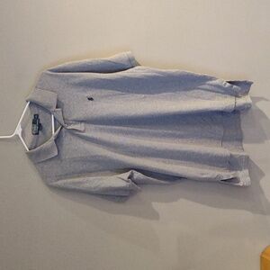 Polo by‎ Ralph Lauren mens xlarge gray short sleeve 2 button cotton polo